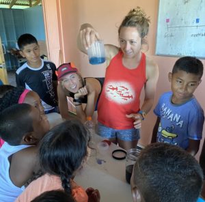 Carolyn Kovacs teaching children