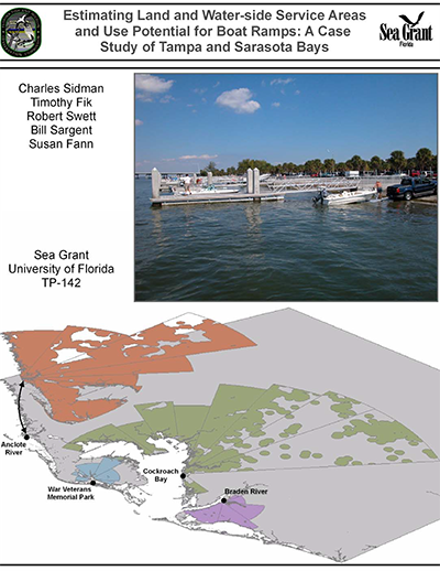 estimating land and water side service areas and use potential for boat ramps: a case study of tampa and sarasota bays