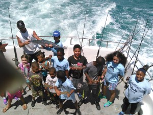 A boat ride on the ocean often means a life-changing moment, Mahogany Youth leaders say. Mahogany Youth photo.